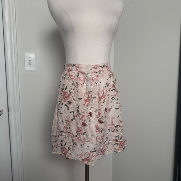 NWT CALIFORNIA MOONRISE Floral Pink Women's Skirt M boho coquette - Picture 2 of 4